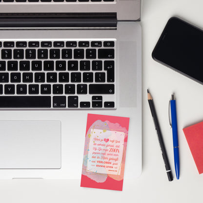 Set of Dutch encouragement cards; to share | Single-sided | NL | John 3:16 - Red