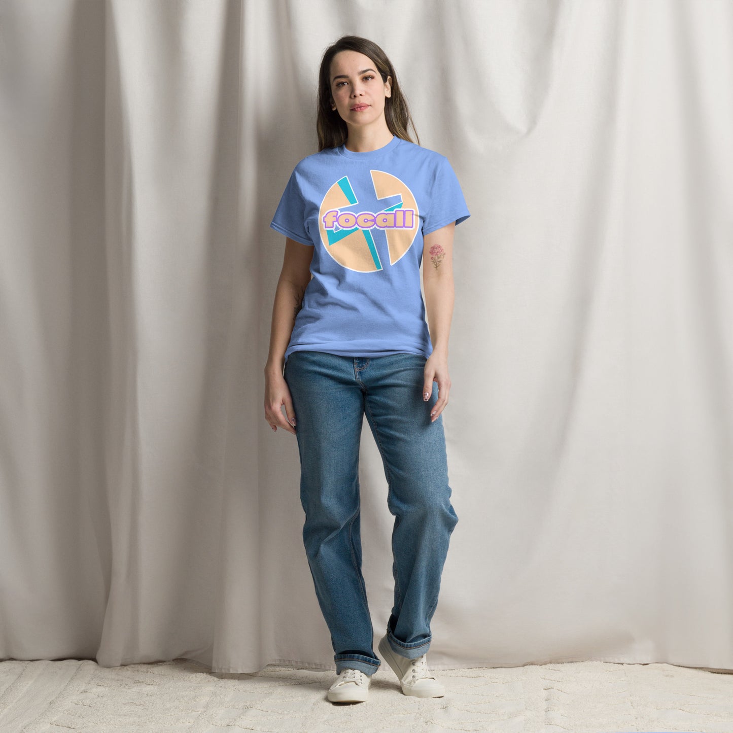 Classic Unisex Crew Neck T-Shirt | Focall Cross