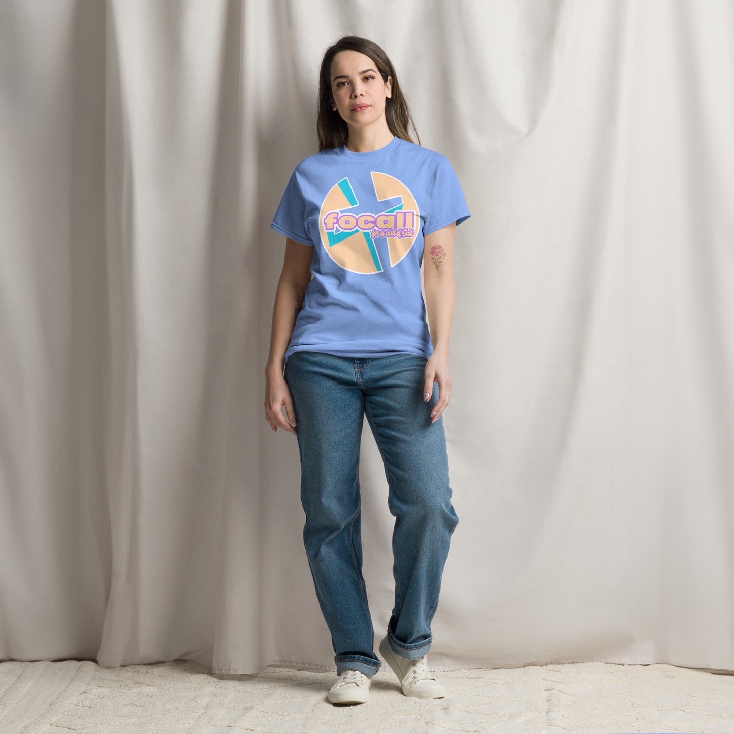 Classic Unisex Crew Neck T-Shirt | Focall Cross - for a call of God