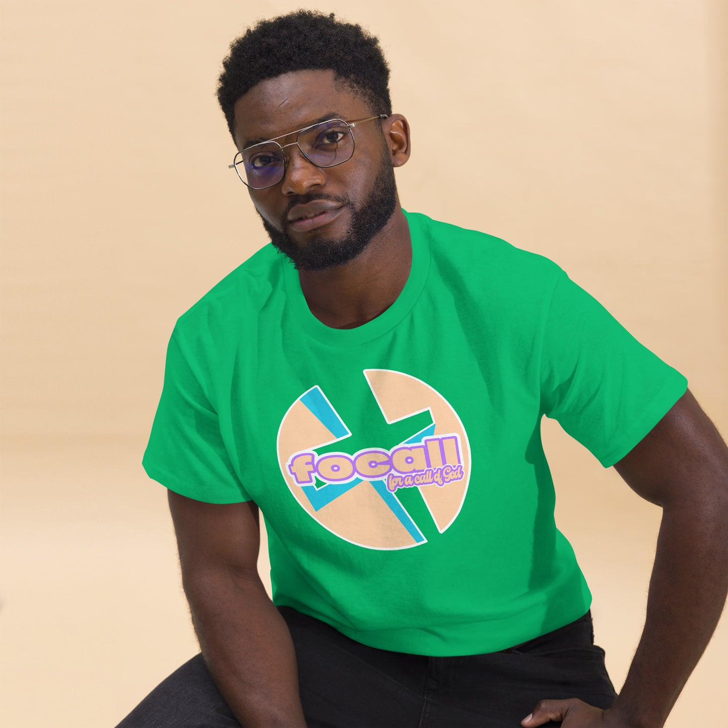 Classic Unisex Crew Neck T-Shirt | Focall Cross - for a call of God