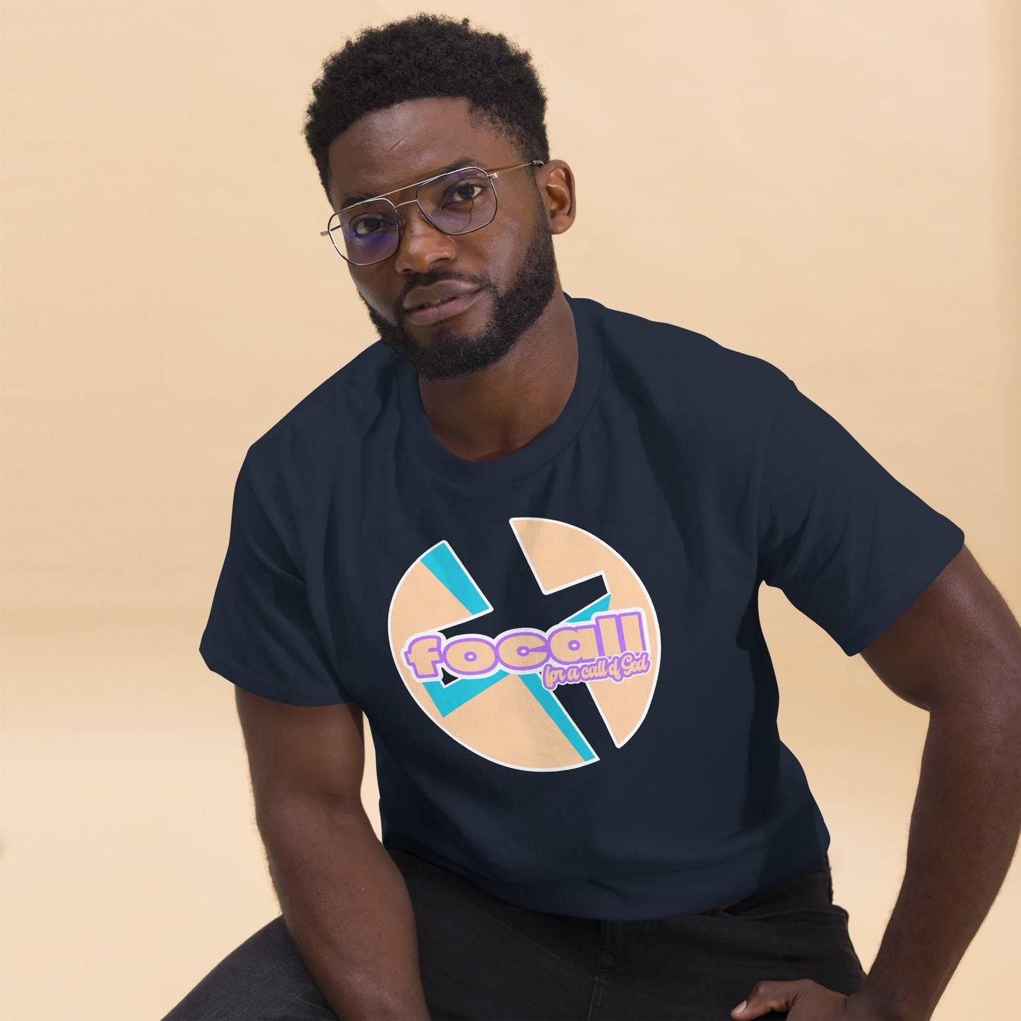 Classic Unisex Crew Neck T-Shirt | Focall Cross - for a call of God