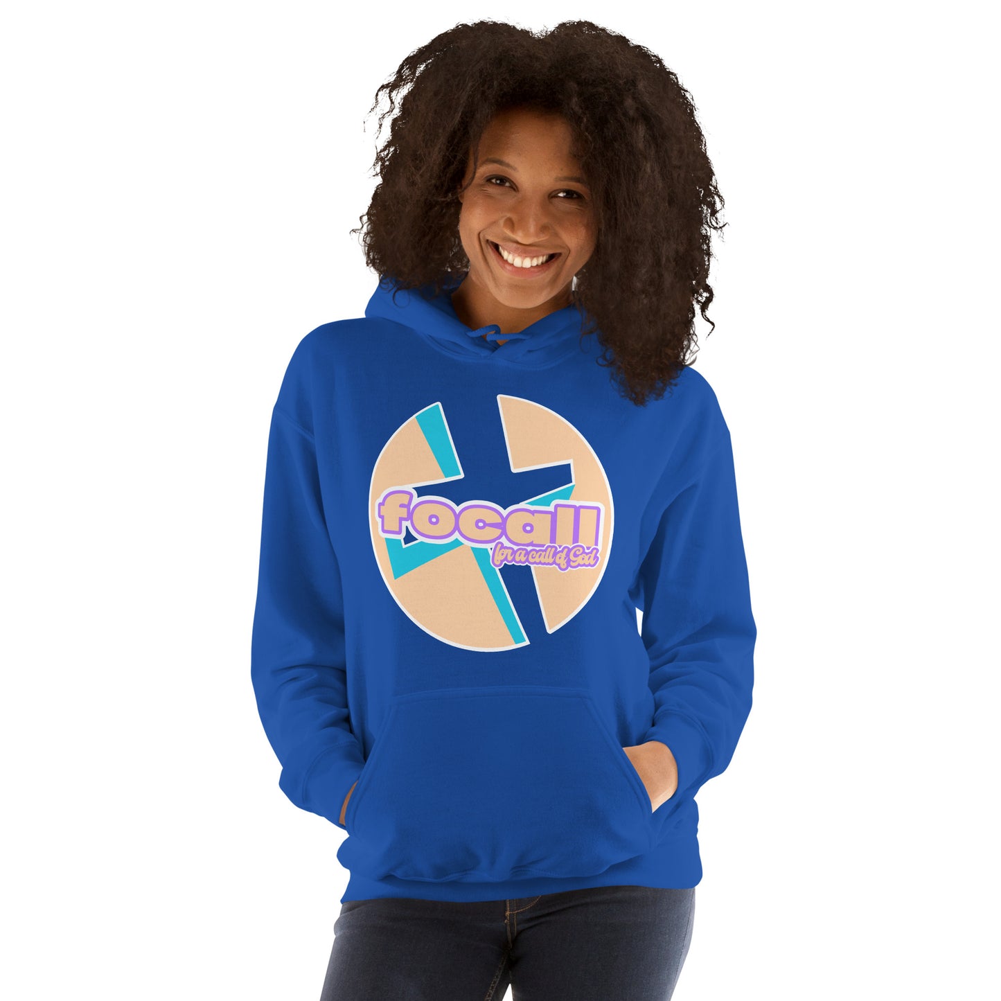 Unisex Classic pullover hoodie | Focall Cross - for a call of God