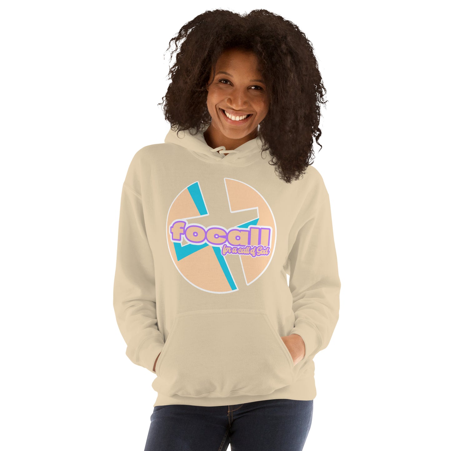 Unisex Classic pullover hoodie | Focall Cross - for a call of God