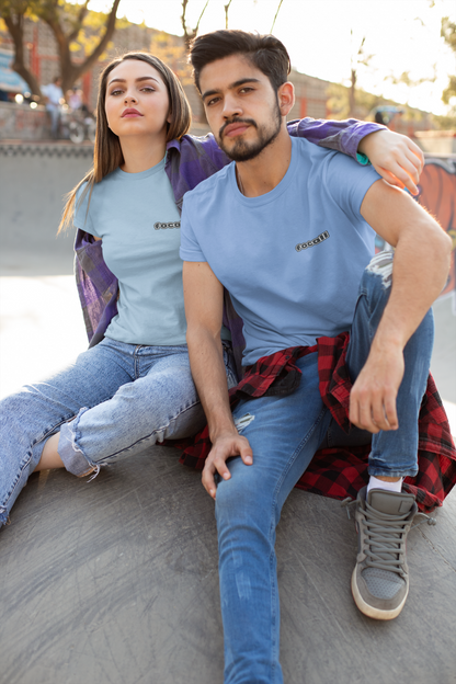 Classic Unisex Crew Neck T-Shirt | Back | Let's give God the glory - Black letters