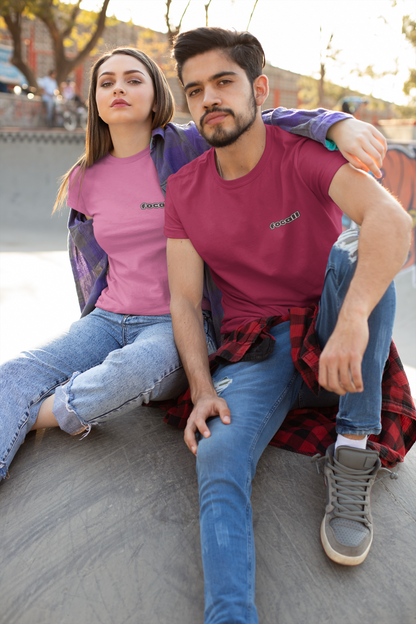 Classic Unisex Crew Neck T-Shirt | Back | Let's give God the glory - Black letters