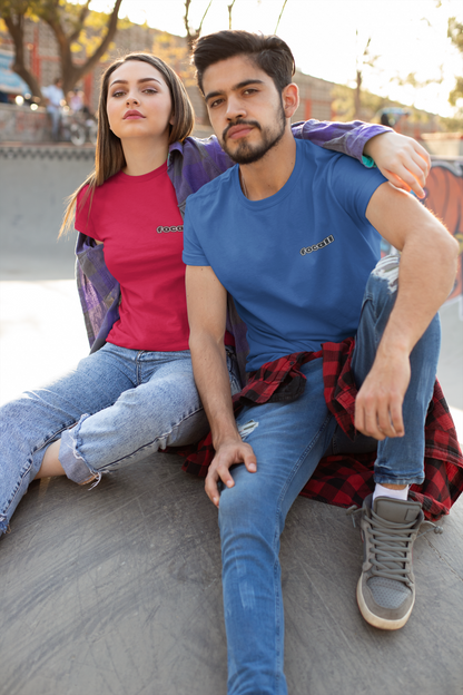 Classic Unisex Crew Neck T-Shirt | Back | Let's give God the glory - Black letters