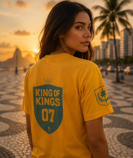 King of Kings – Brazil World Cup Edition T-Shirt (Personalized Name & Number)