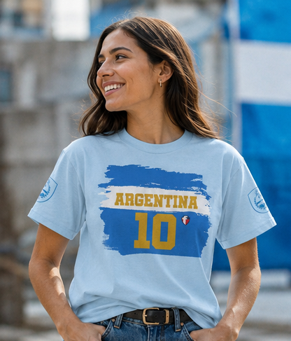 The Greatest Name – Phil. 2:9 | Argentina World Cup Edition | Personalized T-shirt