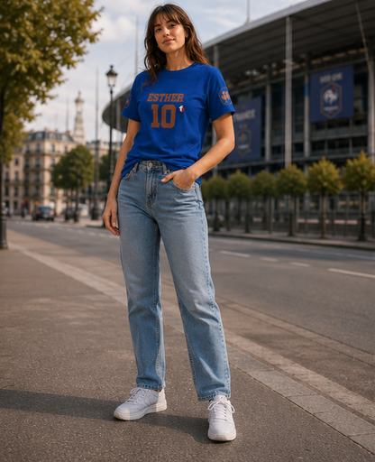 "Only One Savior" World Cup Edition France - Personalized shirt (with your own name and number)